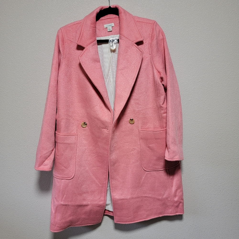 Sundance NWT Emilia Topper Wool Blend Breasted Long Blazer Jacket - Picture 3 of 9